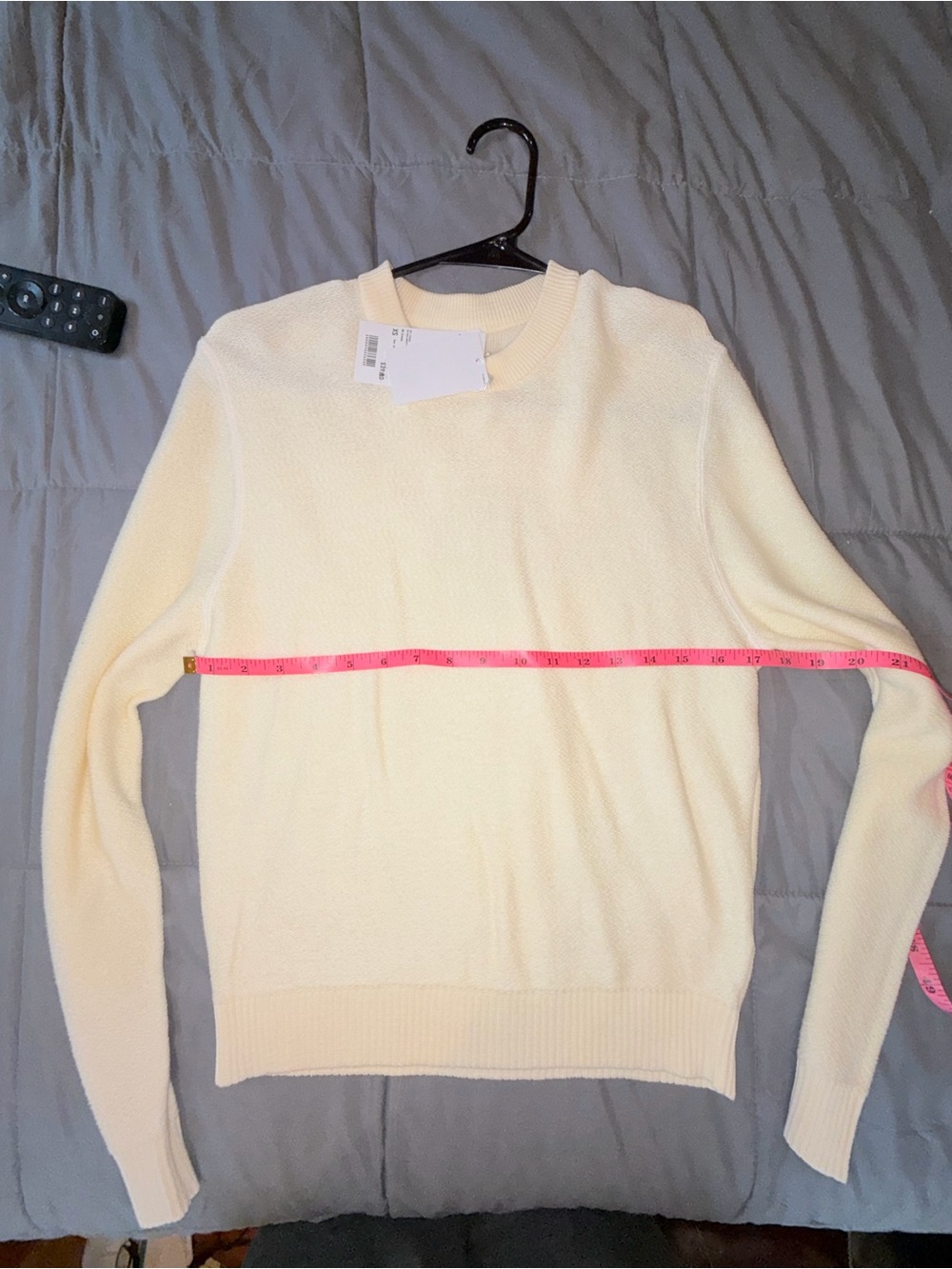UNIQLO Women's Cream 100% Cotton Crew Neck Sweater XS NWT - Picture 5 of 6